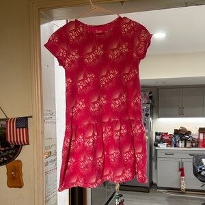 Barbie Fuchsia Graphic Kids Dress